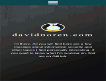 Tablet Screenshot of davidnoren.com